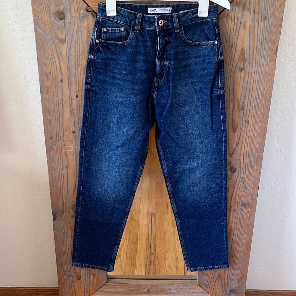 Zara straight jeans dark blue. Brand new. Size 38/6